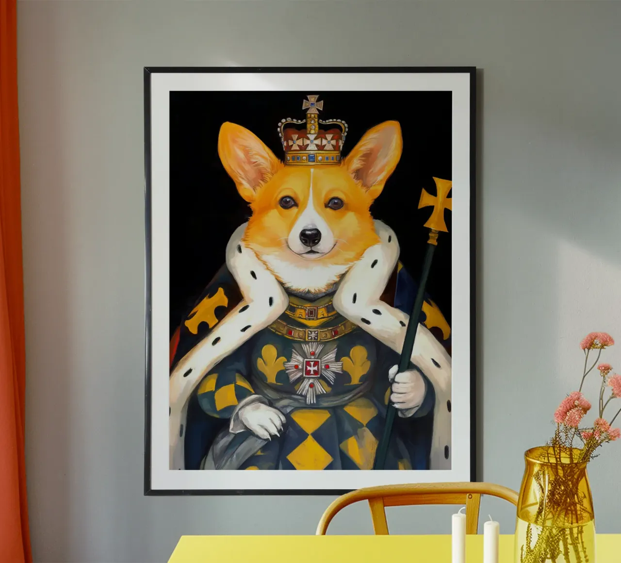 Royal Corgi carta hahnemühle da Fleur de Lys