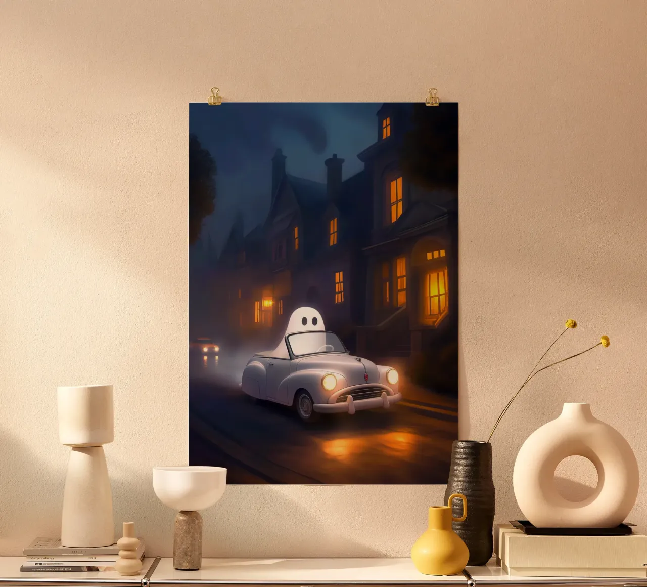 Cavaliere fantasma di Halloween poster da Fleur de Lys