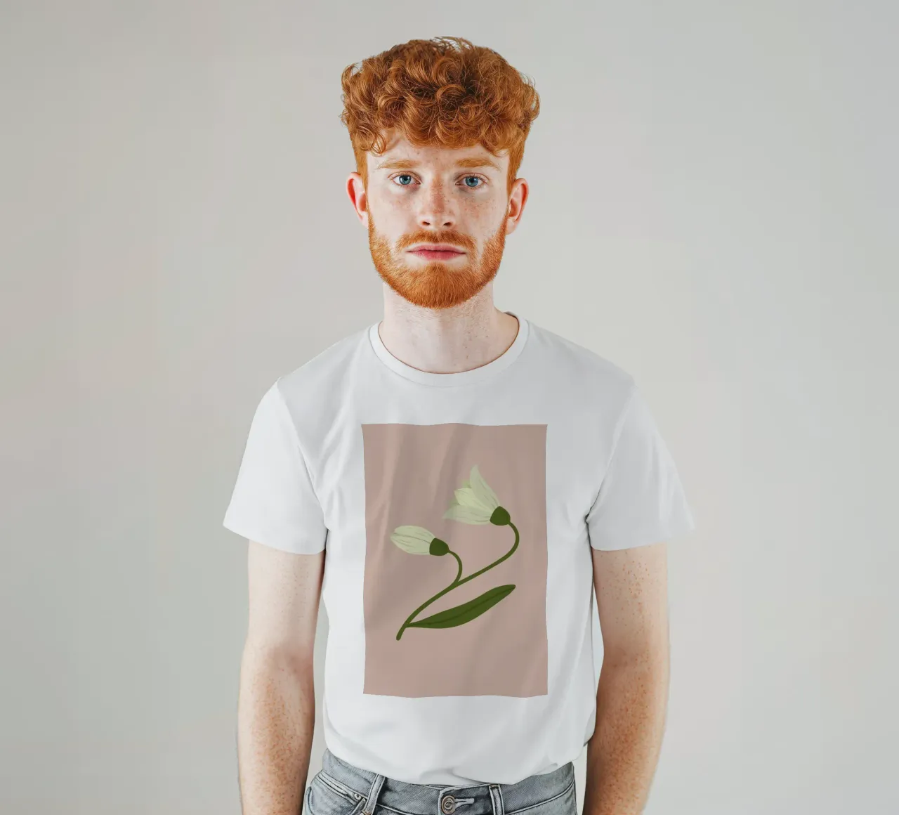 Bucaneve Boccioli di fiori Pastello | Minimalista Primavera Botanico Pr t-shirt da NorwesClub