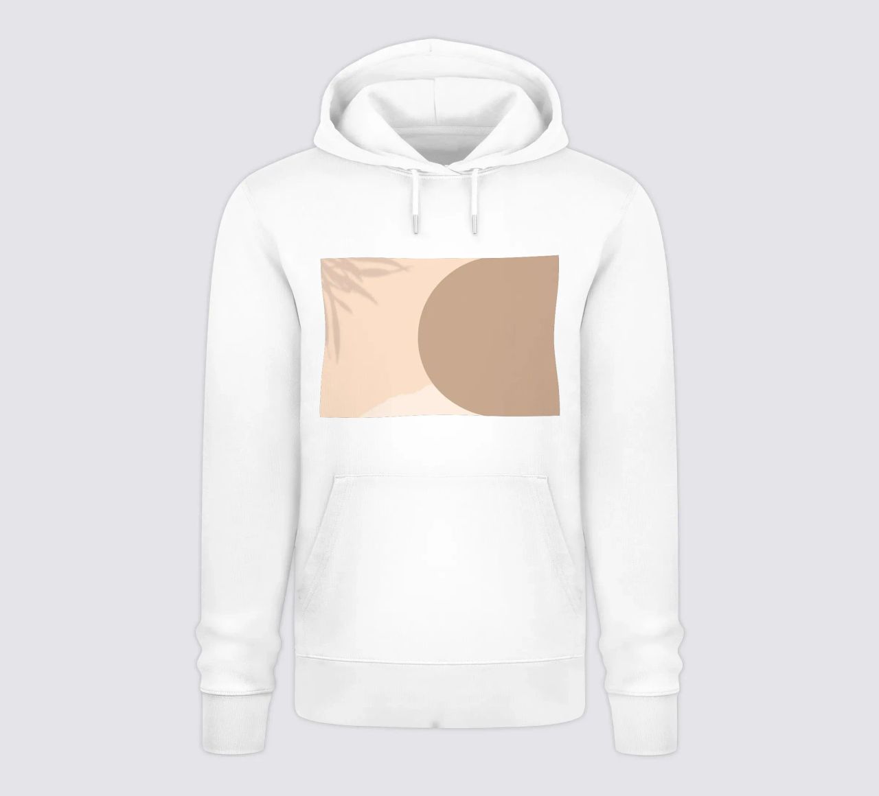 Boho Abstract Shadow Play | Earthy Tones Circle Art Print sudadera con capucha de NorwesClub