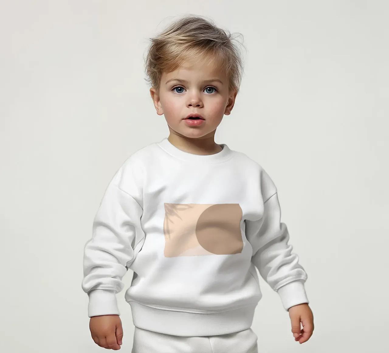 Boho Abstrakt Schattenspiel | Erdige Töne Kreis Kunstdruck Baby Sweatshirt von NorwesClub