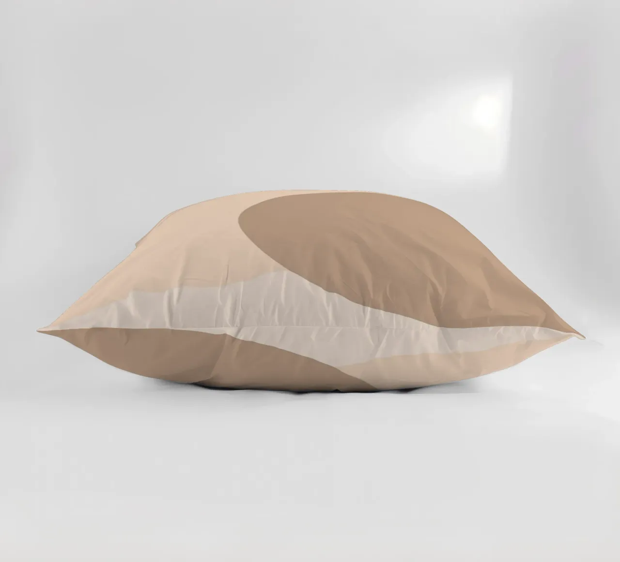Boho Abstract Shadow Play | Earthy Tones Circle Art Print decorative cushion by NorwesClub