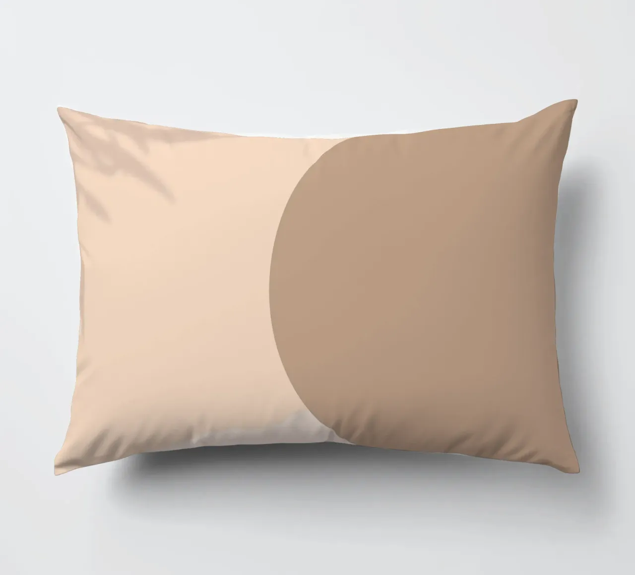 Boho Abstract Shadow Play | Earthy Tones Circle Art Print decorative cushion by NorwesClub