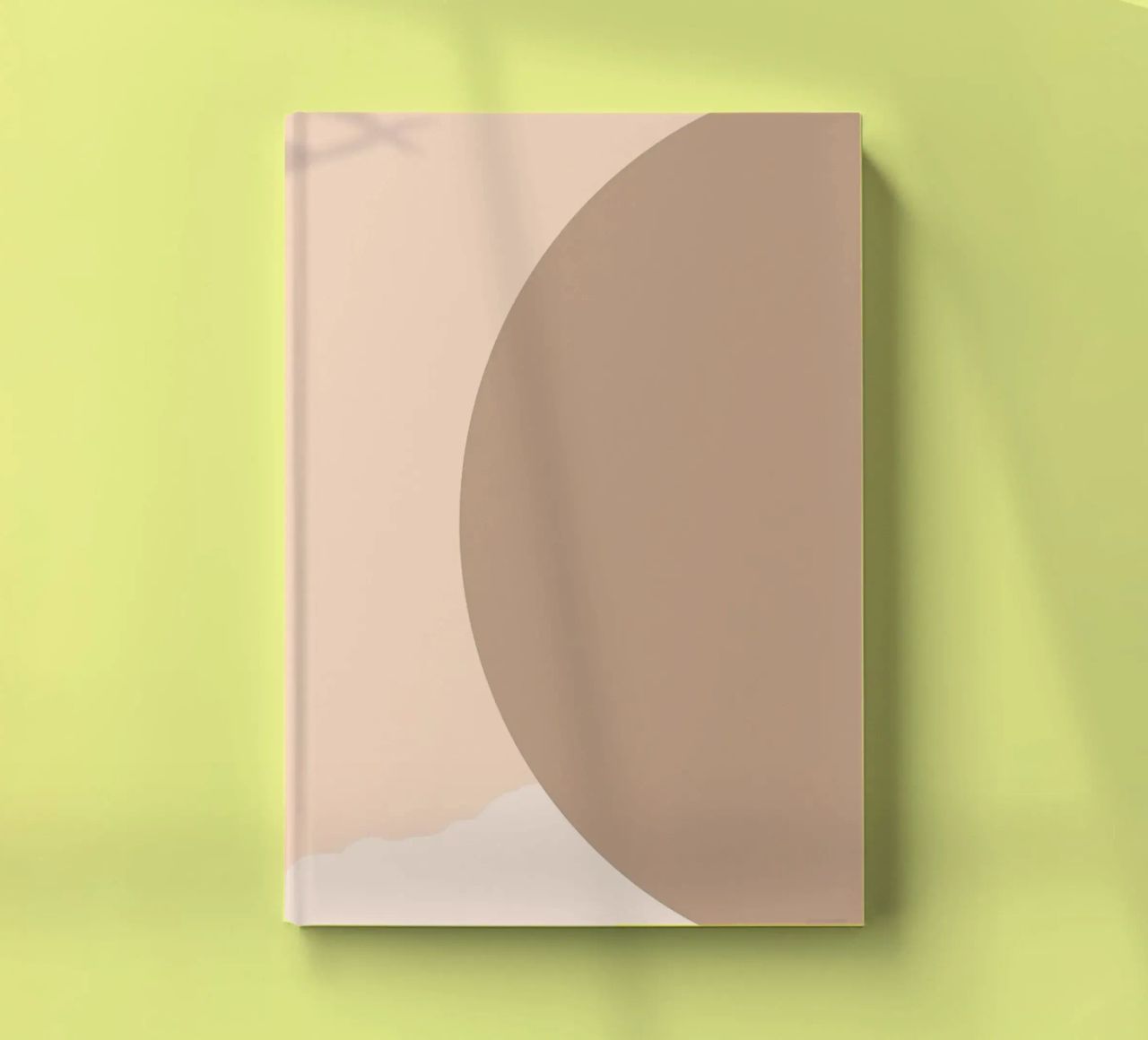Boho Abstract Shadow Play | Earthy Tones Circle Art Print notebook by NorwesClub