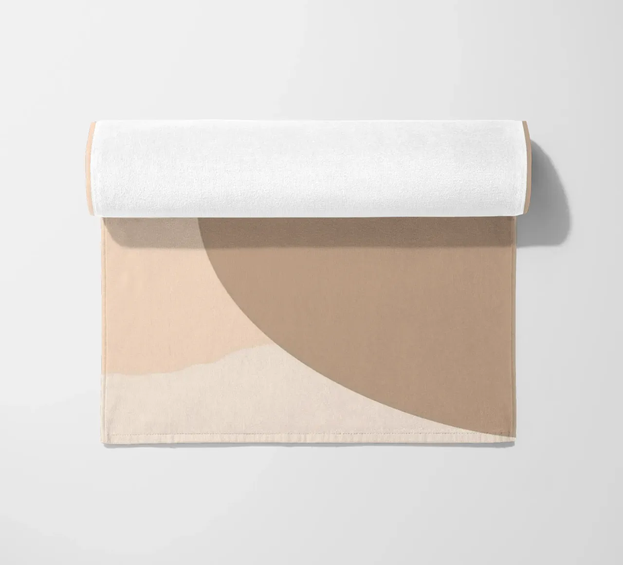 Boho Abstract Shadow Play | Earthy Tones Circle Art Print toalla de playa de NorwesClub