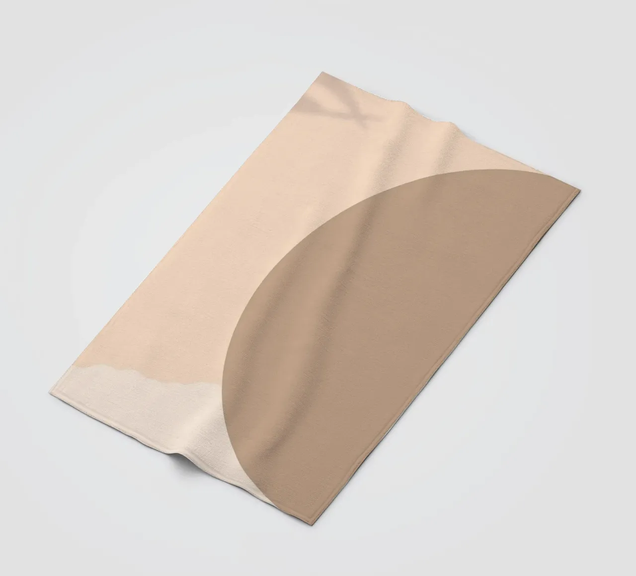 Boho Abstract Shadow Play | Earthy Tones Circle Art Print manta de franela de NorwesClub