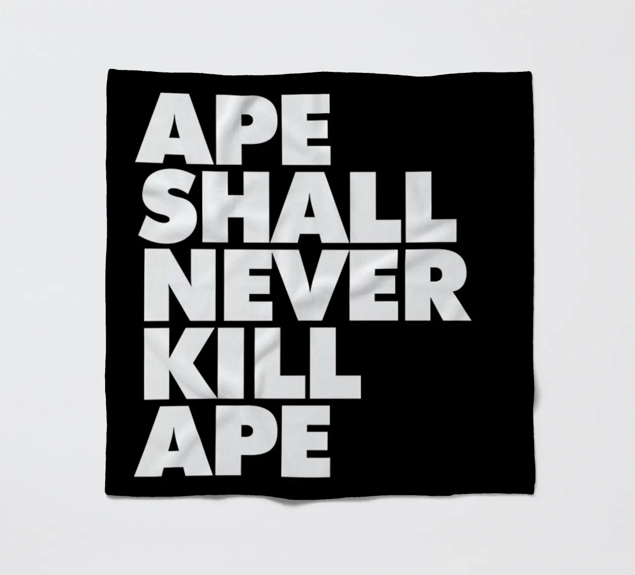 APE SHALL NEVER KILL APE fleece blanket by The Indoor Type