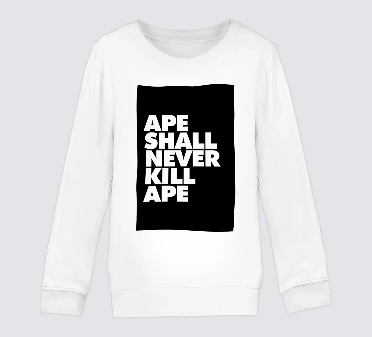 APE SHALL NEVER KILL APE felpa bambino da The Indoor Type