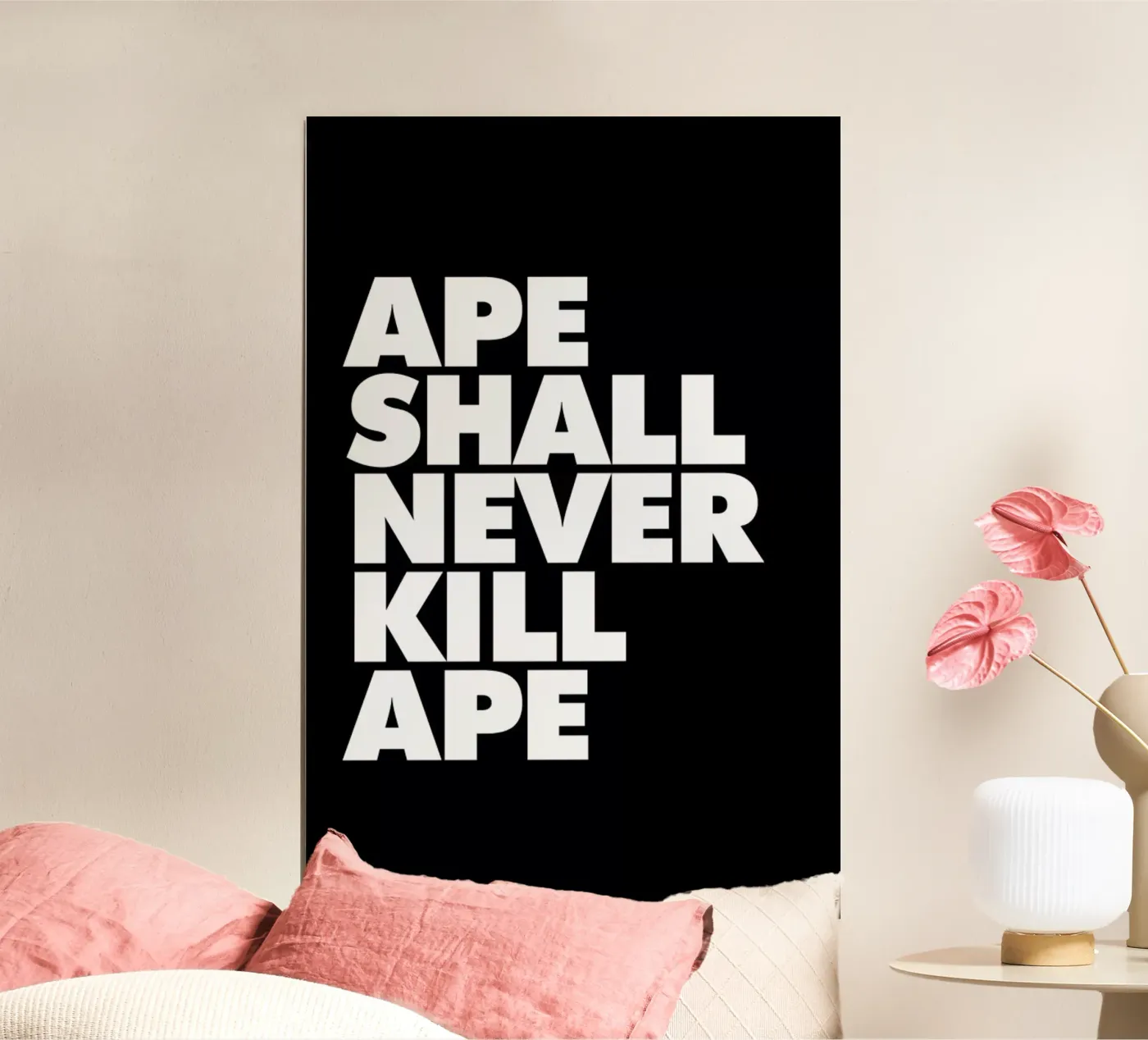APE SHALL NEVER KILL APE poster da The Indoor Type