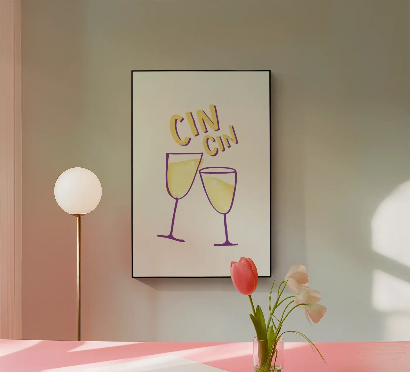 Cin Cin acrylic glass by Pure