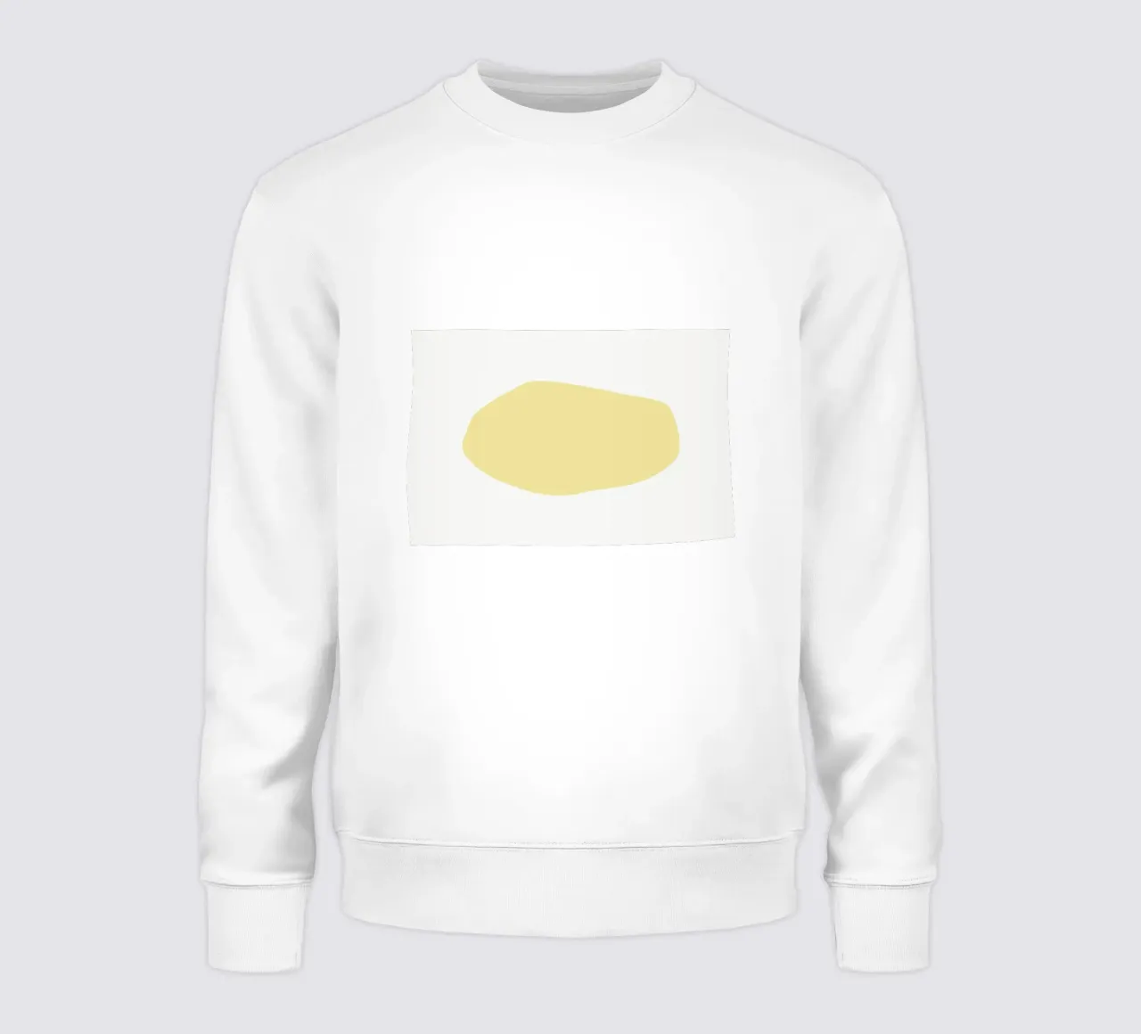 Forme organique jaune doux | Minimalist Pastel Abstract Print sweat de NorwesClub