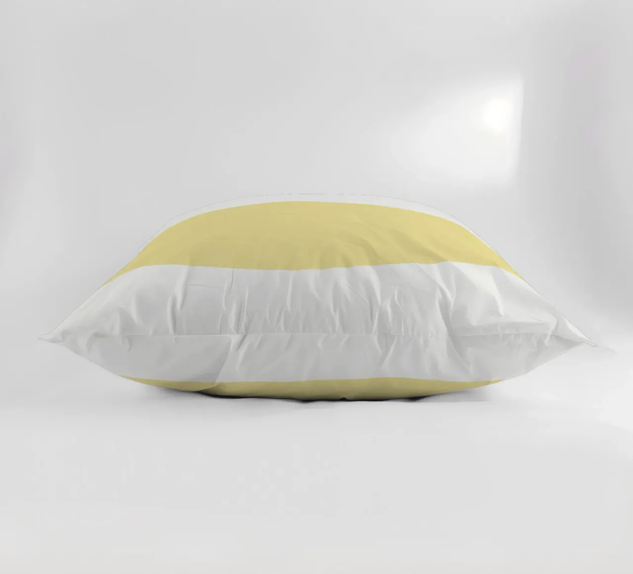 Forme organique jaune doux | Minimalist Pastel Abstract Print coussin de NorwesClub