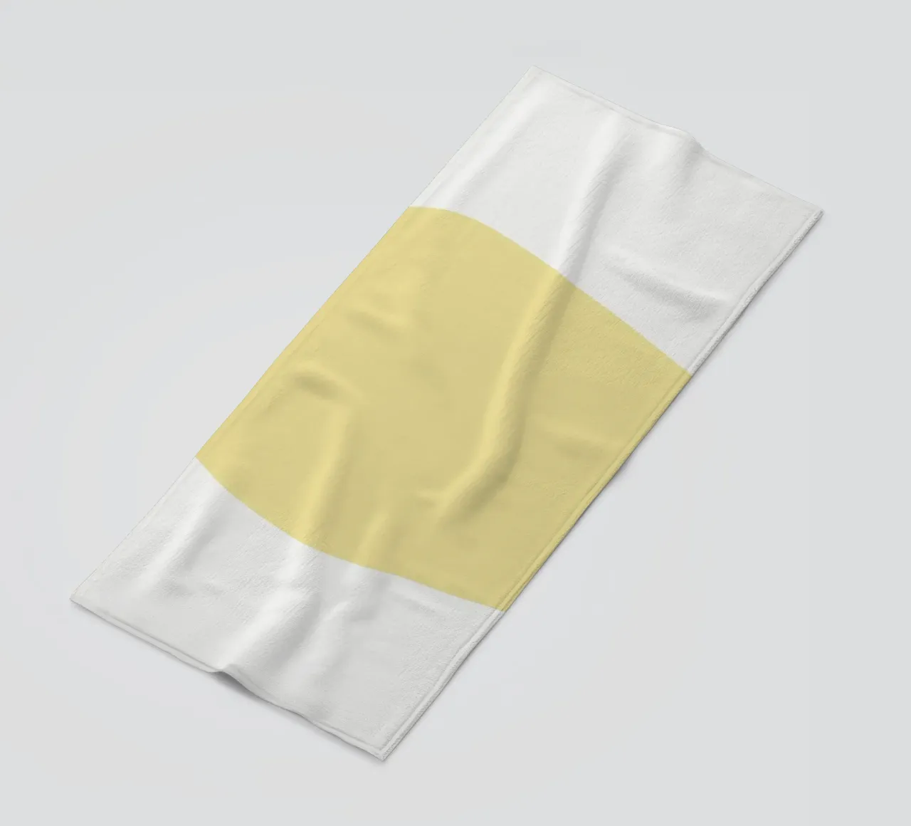 Forme organique jaune doux | Minimalist Pastel Abstract Print serviette de plage de NorwesClub