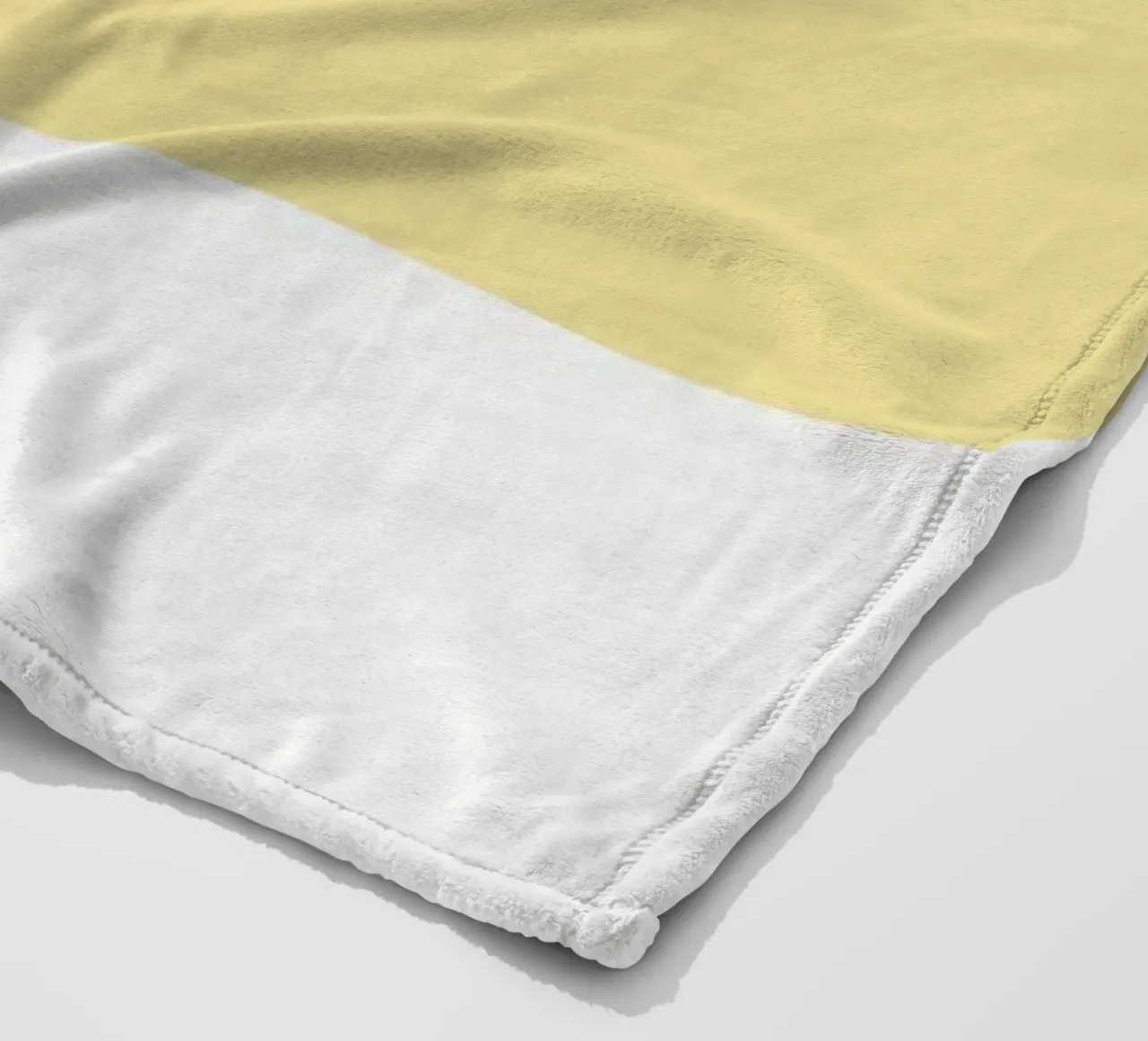 Forme organique jaune doux | Minimalist Pastel Abstract Print plaid polaire de NorwesClub