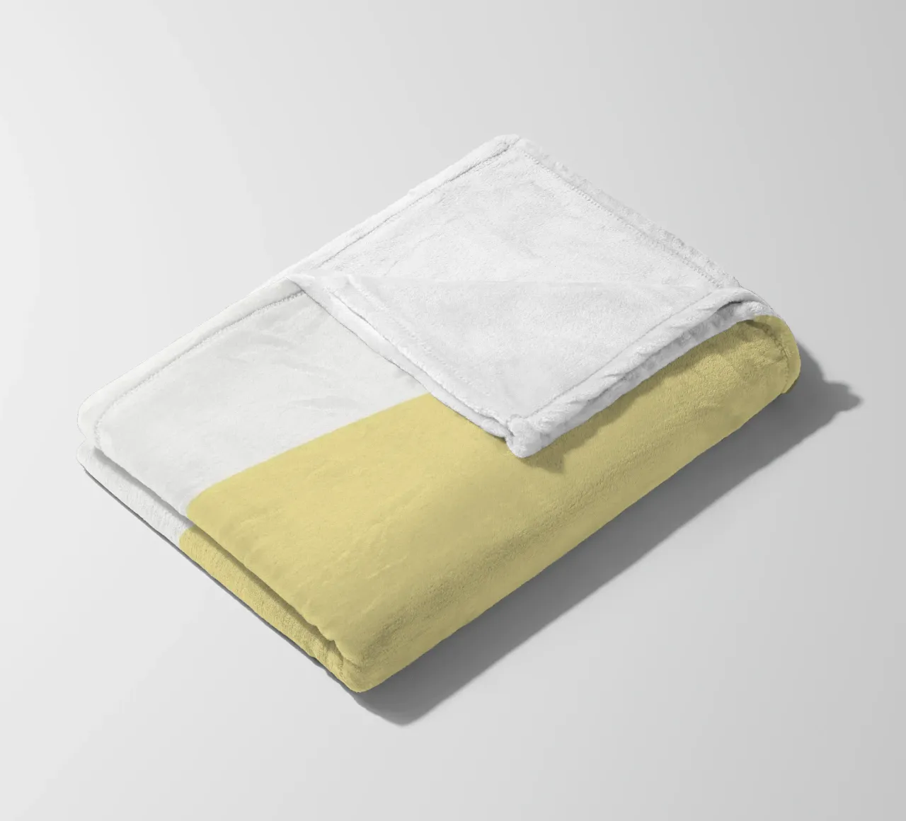 Forme organique jaune doux | Minimalist Pastel Abstract Print plaid polaire de NorwesClub
