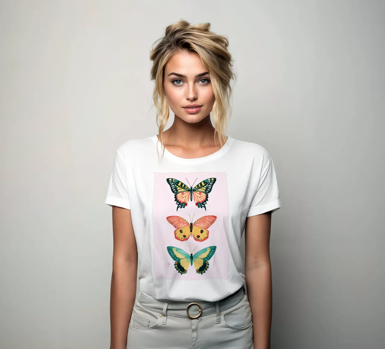 Vibrant Butterfly Collection | Boho Eclectic Insect Art Prin Frauen T-Shirt von NorwesClub