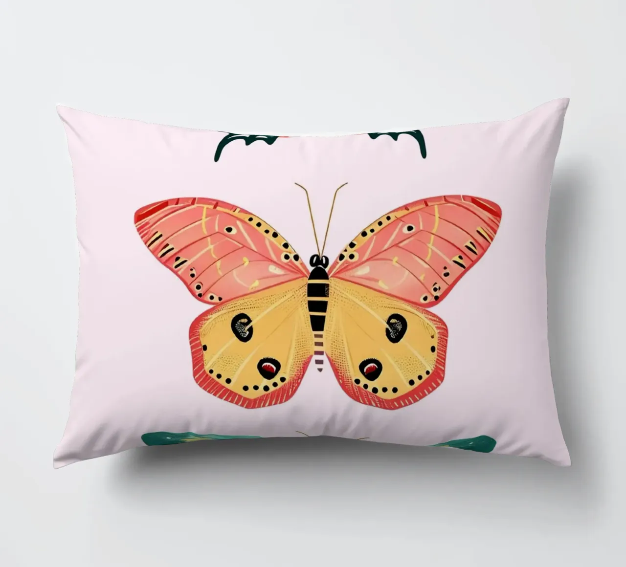 Vibrant Butterfly Collection | Boho Eclectic Insect Art Prin decorative cushion by NorwesClub