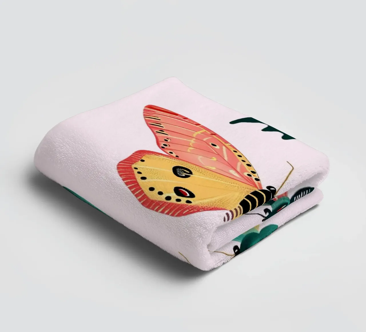 Vibrant Butterfly Collection | Boho Eclectic Insect Art Prin towel by NorwesClub