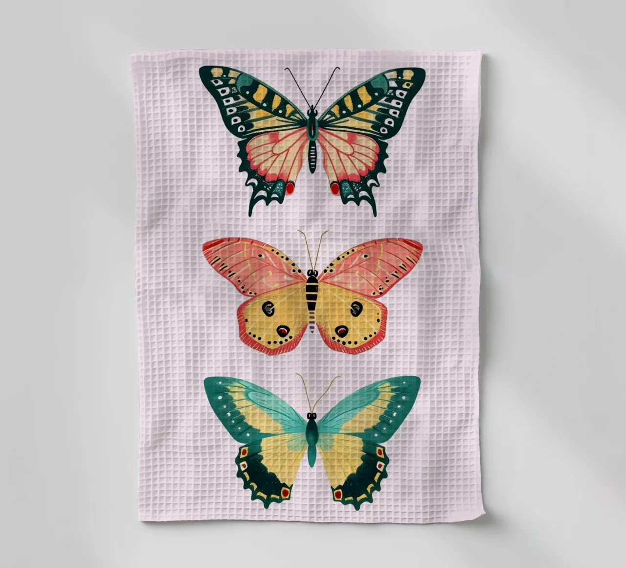 Vibrant Butterfly Collection | Boho Eclectic Insect Art Prin Geschirrtuch von NorwesClub
