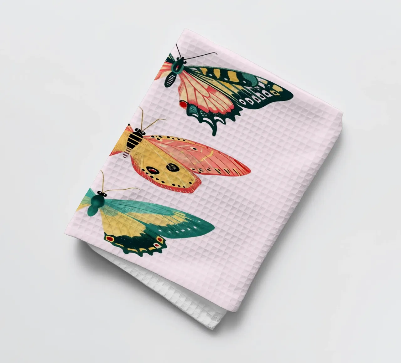Vibrant Butterfly Collection | Boho Eclectic Insect Art Prin Geschirrtuch von NorwesClub