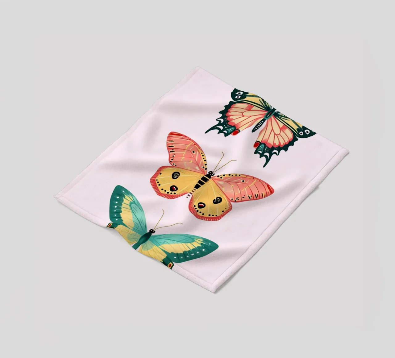 Vibrant Butterfly Collection | Boho Eclectic Insect Art Prin Fleecedecke von NorwesClub