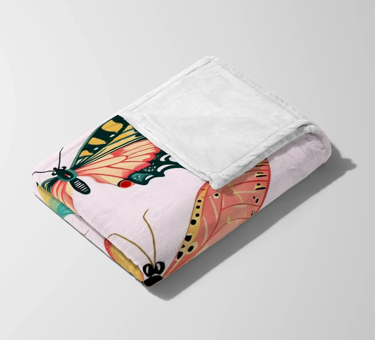 Vibrant Butterfly Collection | Boho Eclectic Insect Art Prin Fleecedecke von NorwesClub