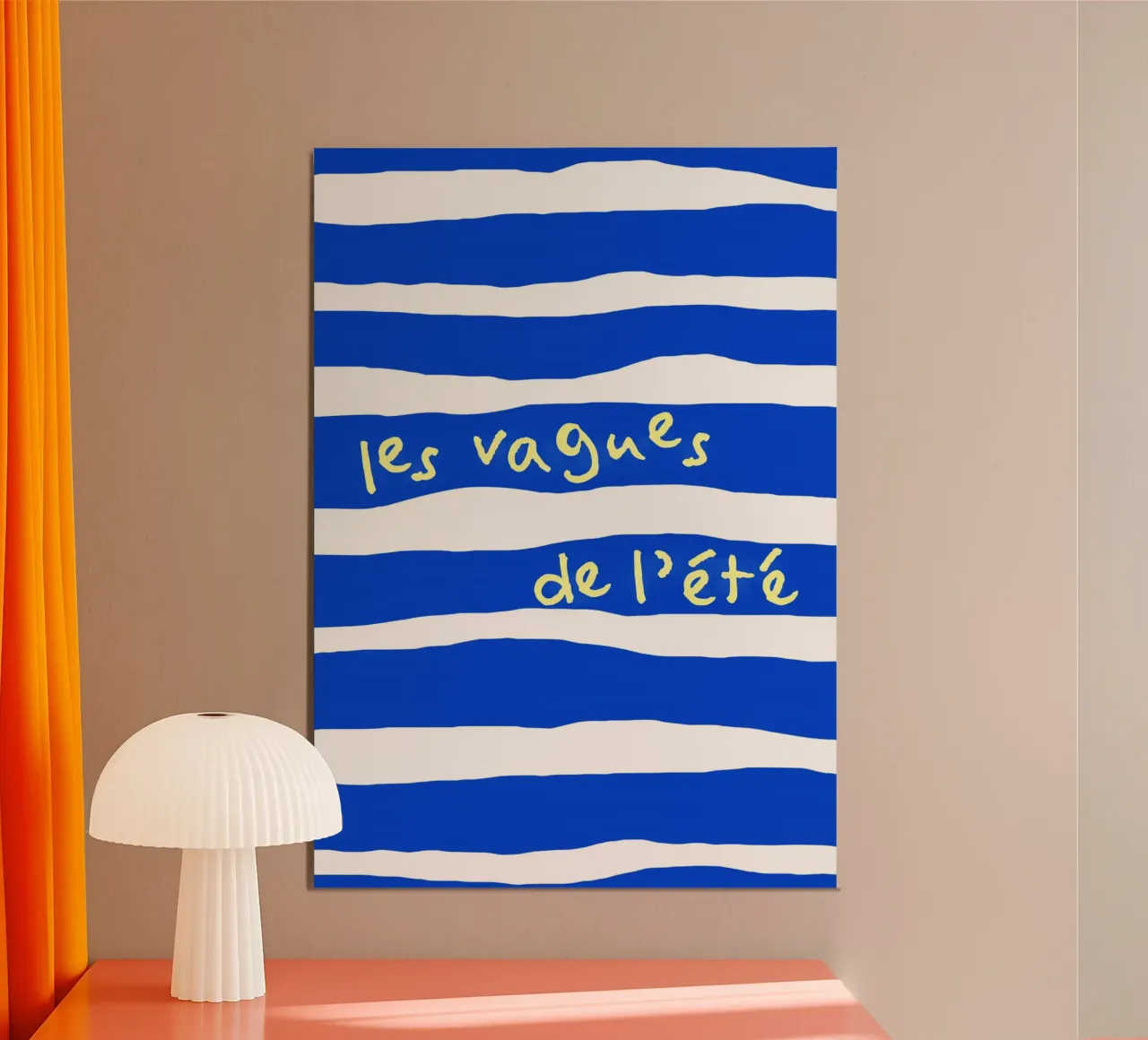 les vagues de l'été. poster da FRICKE DESIGN
