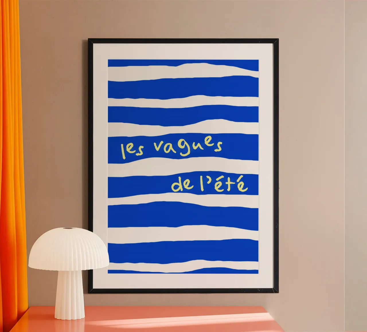 les vagues de l'été. poster da FRICKE DESIGN