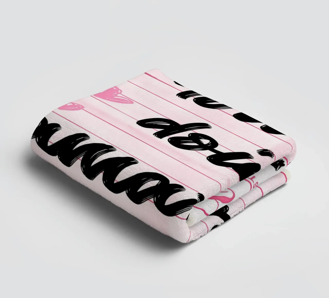 "You're Doing Amazing Sweetie" Guest Check Pink Art Print towel by NorwesClub