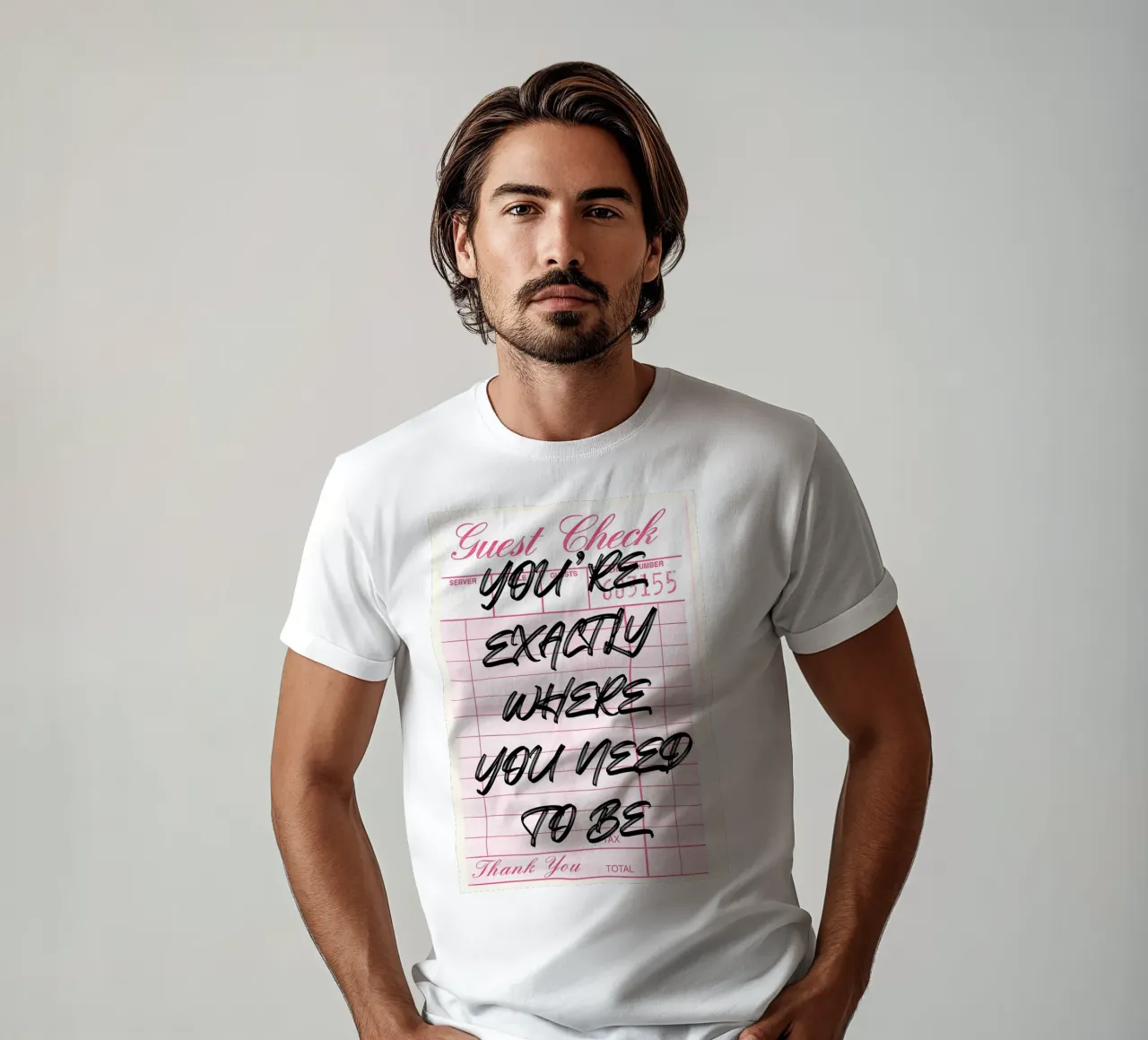 "Genau da, wo du sein musst" Gastkarte Kunstdruck T-Shirt von NorwesClub
