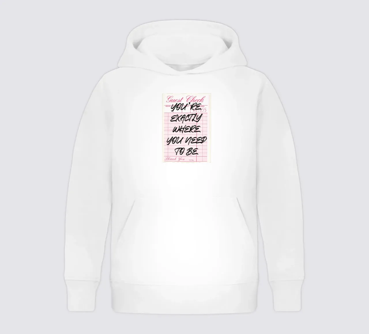 Impression d'art "Exactly Where You Need To Be" pour le contrôle des invités sweat à capuche enfant de NorwesClub