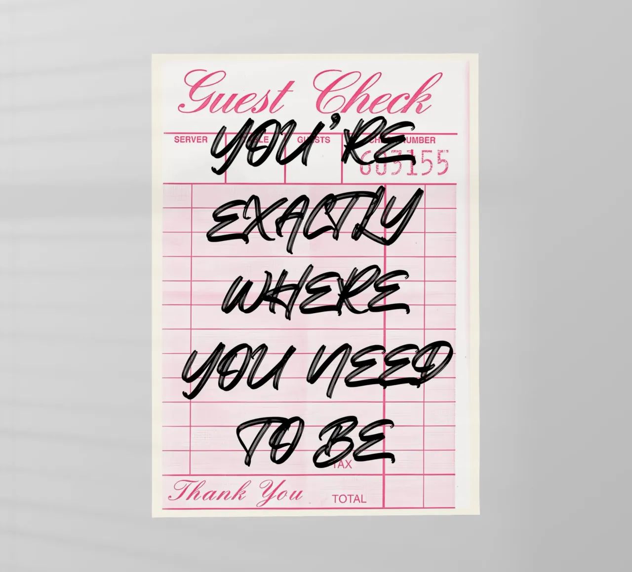Stampa d'arte "Exactly Where You Need To Be" (esattamente dove devi essere) pellicola backlit da NorwesClub