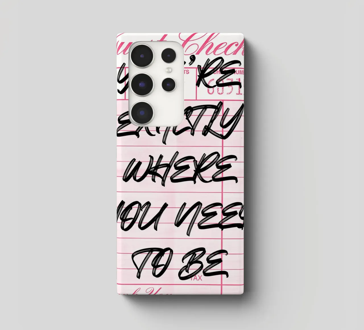 Stampa d'arte "Exactly Where You Need To Be" (esattamente dove devi essere) cover samsung da NorwesClub
