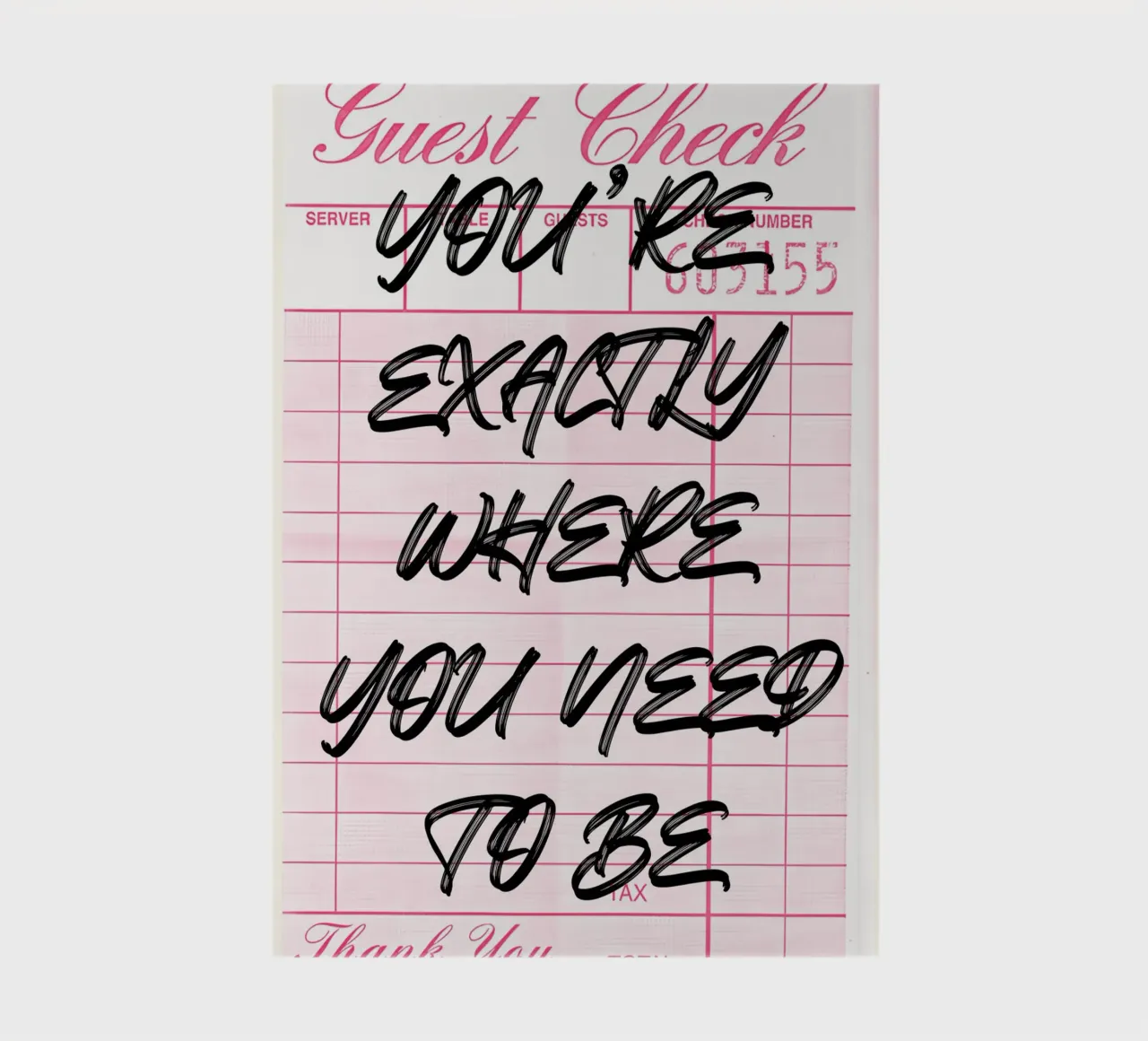 "Genau da, wo du sein musst" Gastkarte Kunstdruck Notizbuch von NorwesClub