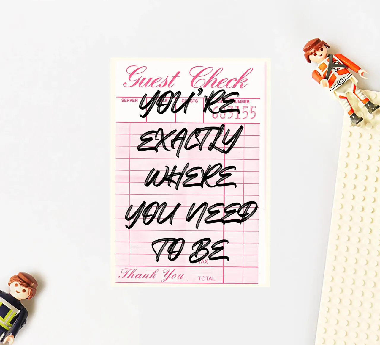 Stampa d'arte "Exactly Where You Need To Be" (esattamente dove devi essere) adesivo da NorwesClub
