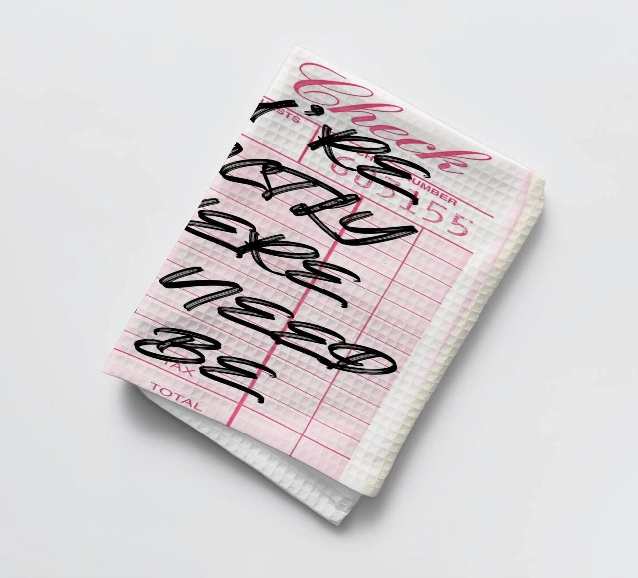 "Exactly Where You Need To Be" Guest Check Art Print paño de cocina de NorwesClub