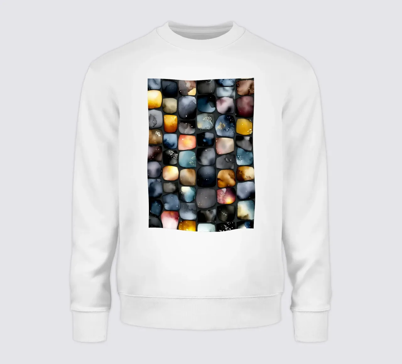 Quadrati di colore felpa da Justyna Jaszke JBJart