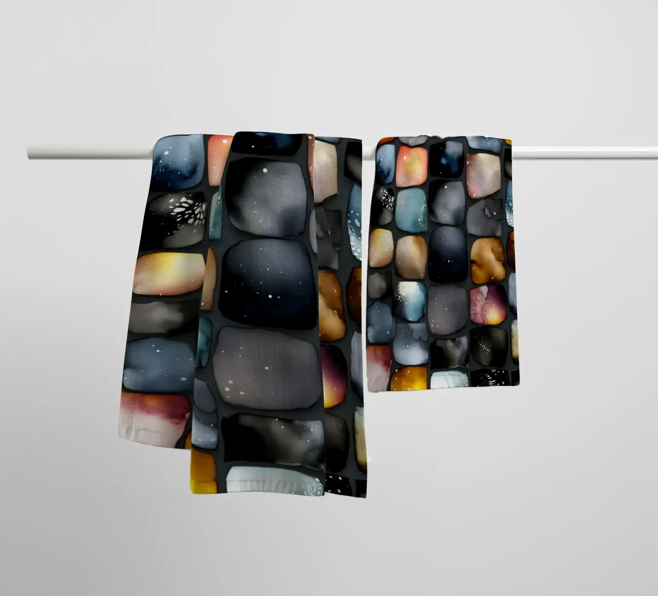 Quadrati di colore asciugamano da bagno da Justyna Jaszke JBJart