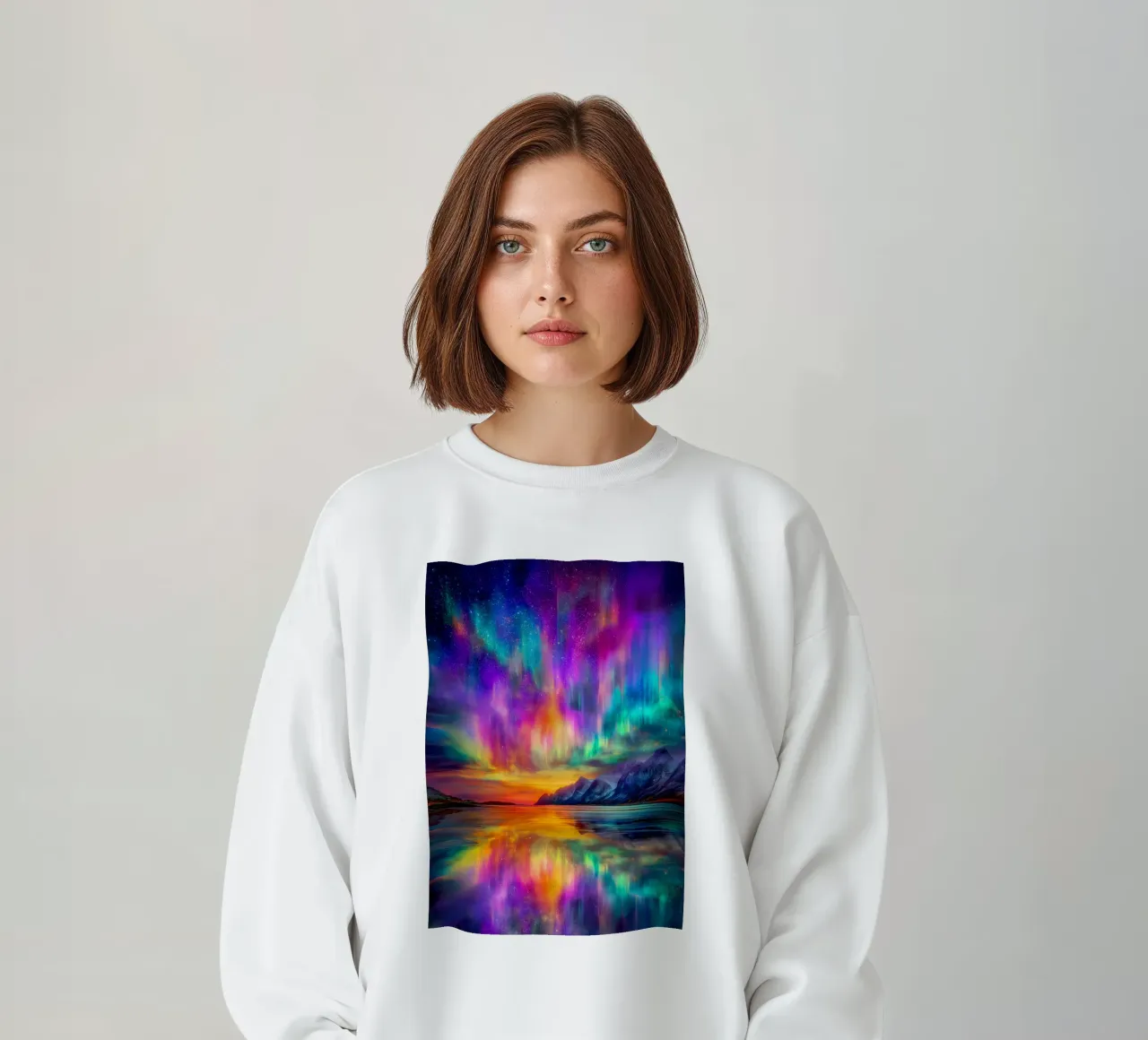 Aurora Borealis felpa da Justyna Jaszke JBJart