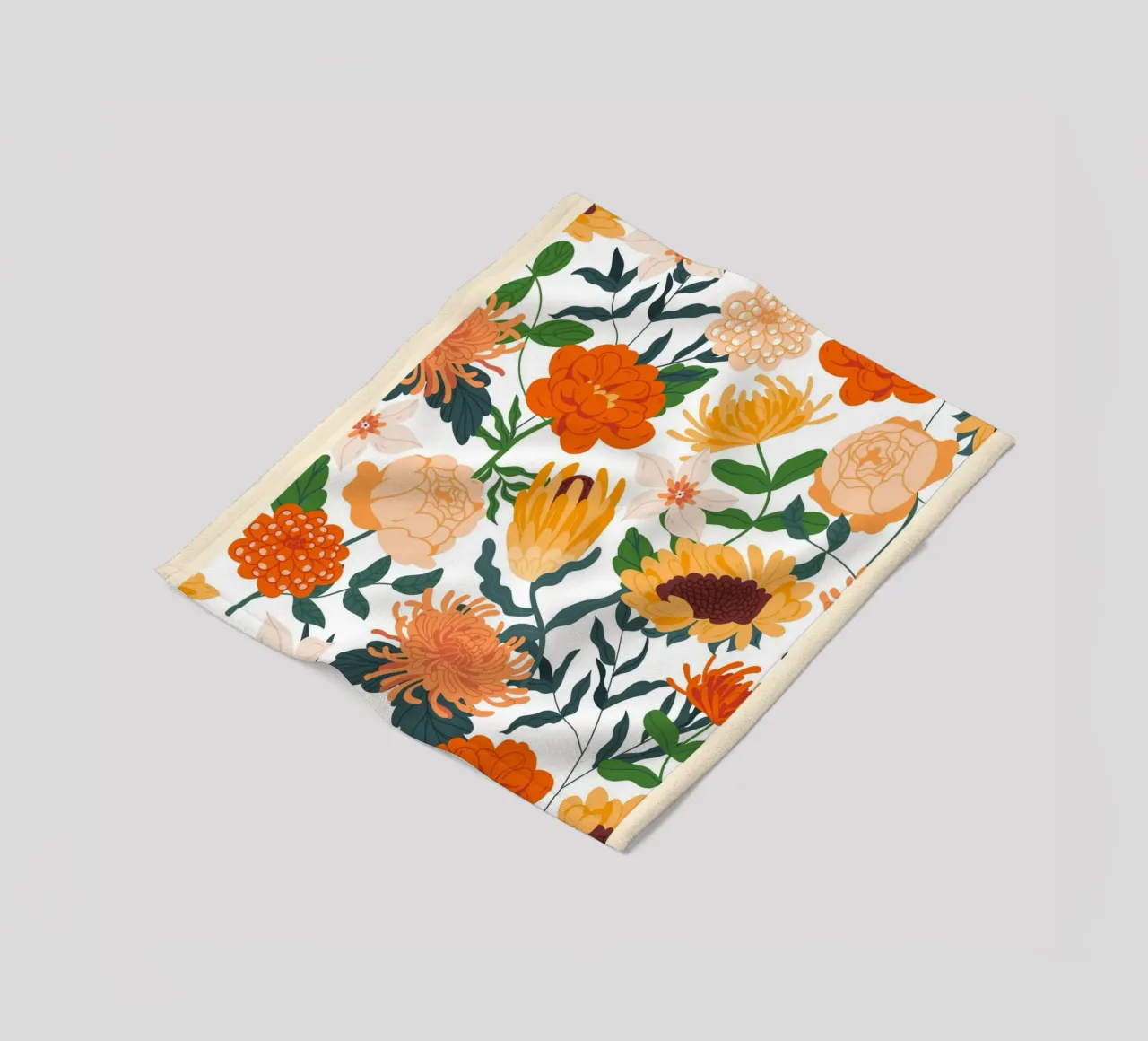 "Eleganza floreale: Serenity Bloom" | Botanical Pattern Art Pr coperta in pile da NorwesClub