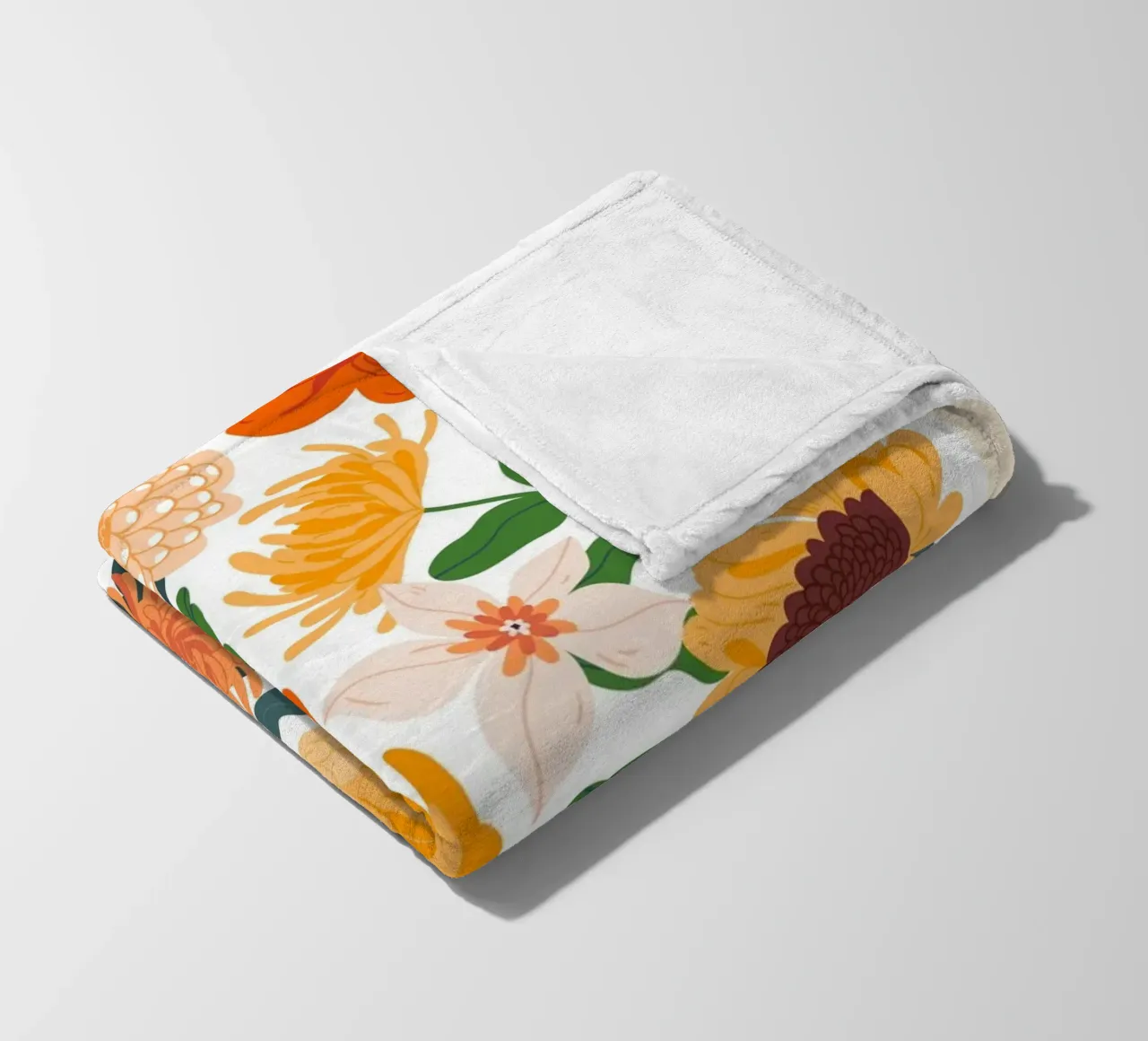 "Eleganza floreale: Serenity Bloom" | Botanical Pattern Art Pr coperta in pile da NorwesClub