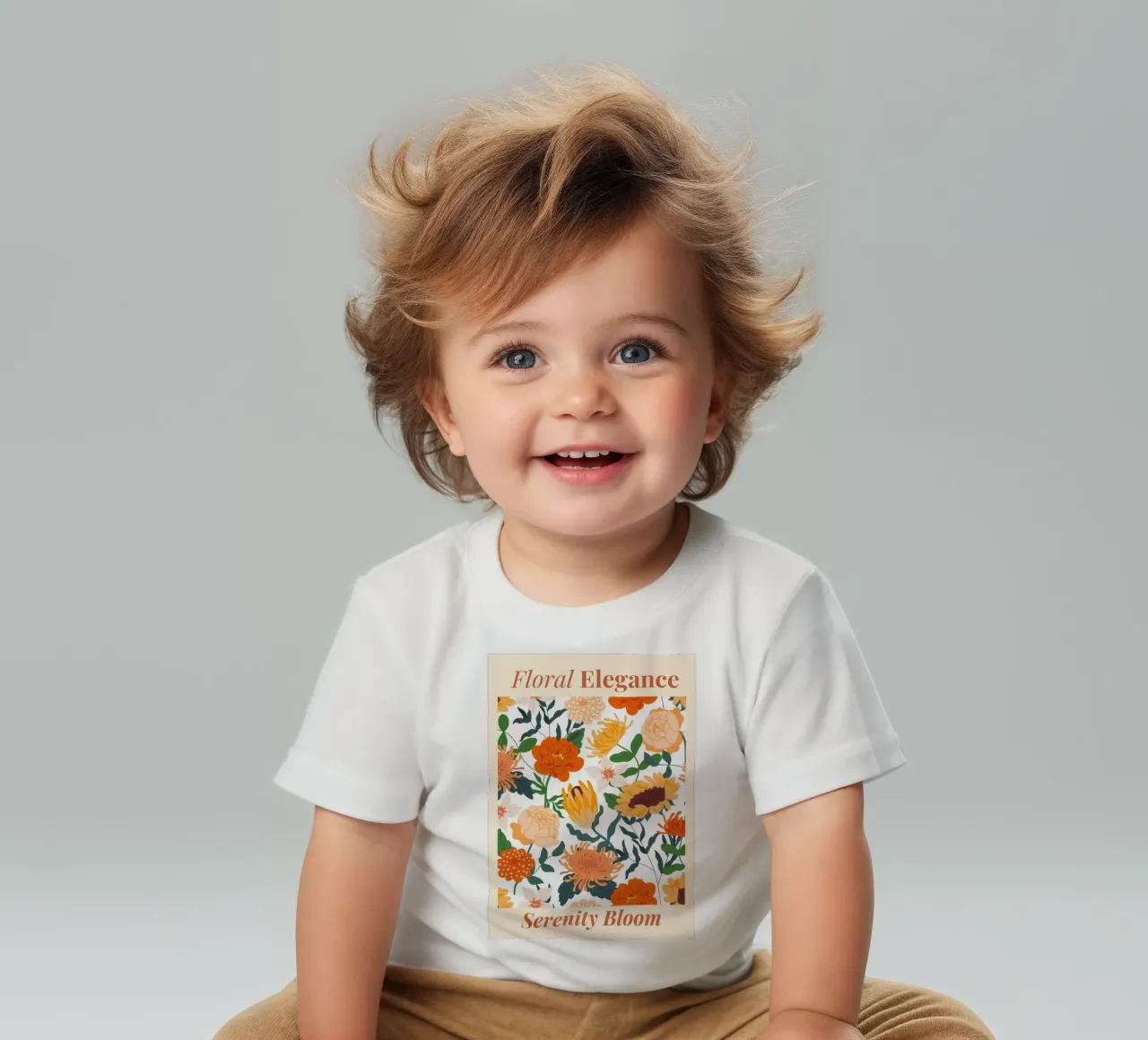 "Elegancia Floral: Serenity Bloom" | Botanical Pattern Art Pr camiseta de bebé de NorwesClub