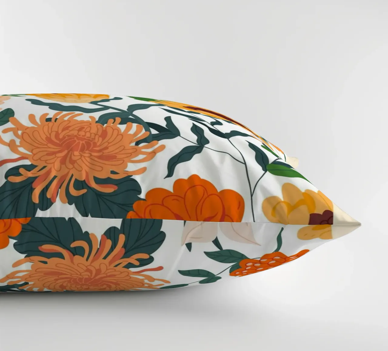 "Florale Eleganz: Serenity Bloom" | Botanical Pattern Art Pr Kissen von NorwesClub