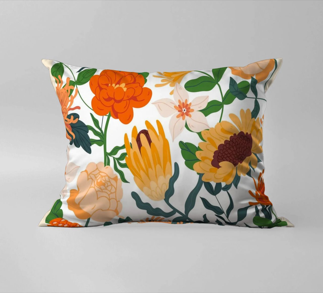 "Eleganza floreale: Serenity Bloom" | Botanical Pattern Art Pr cuscino da NorwesClub