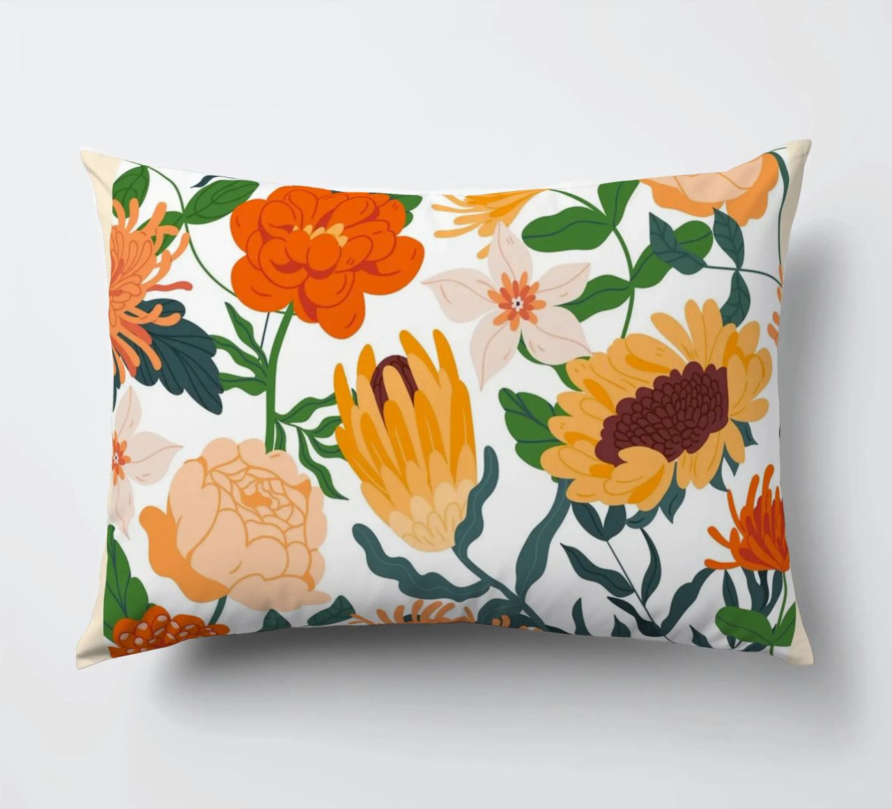 "Eleganza floreale: Serenity Bloom" | Botanical Pattern Art Pr cuscino da NorwesClub