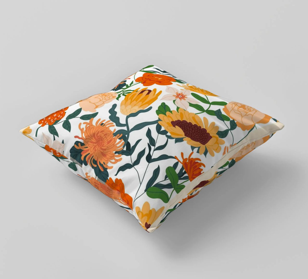 "Eleganza floreale: Serenity Bloom" | Botanical Pattern Art Pr cuscino da NorwesClub