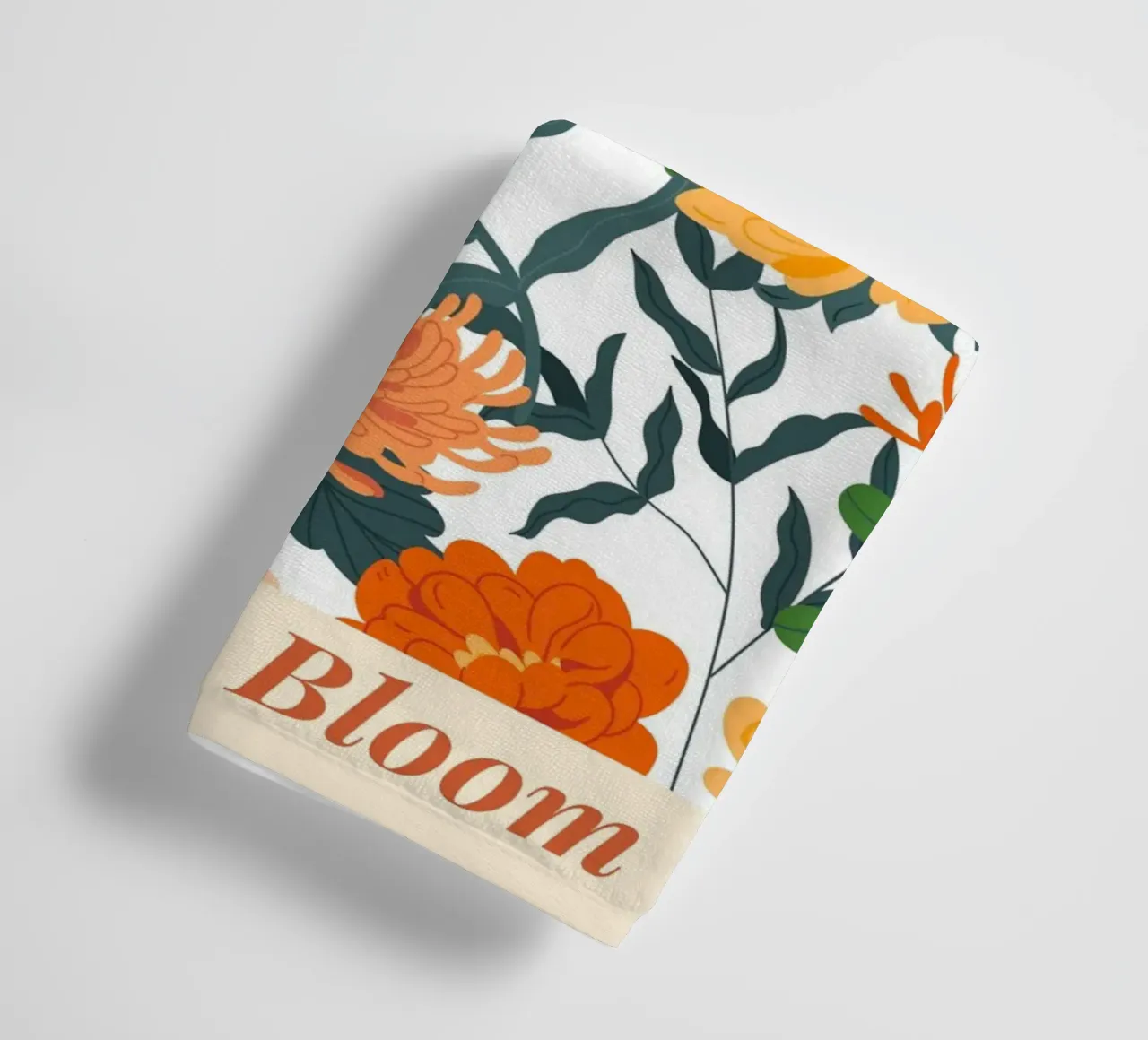 "Eleganza floreale: Serenity Bloom" | Botanical Pattern Art Pr asciugamano da bagno da NorwesClub