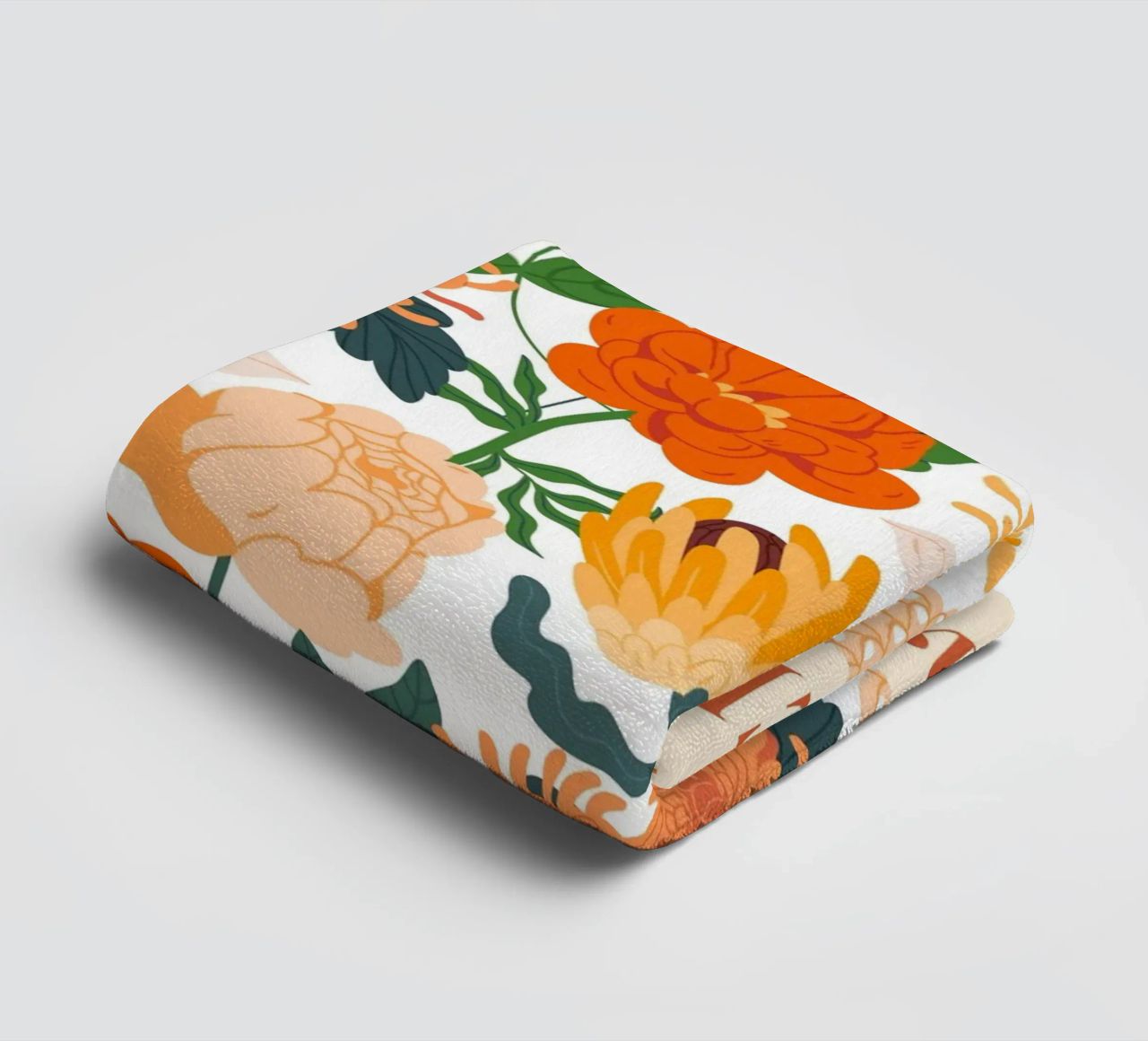 "Eleganza floreale: Serenity Bloom" | Botanical Pattern Art Pr asciugamano da bagno da NorwesClub