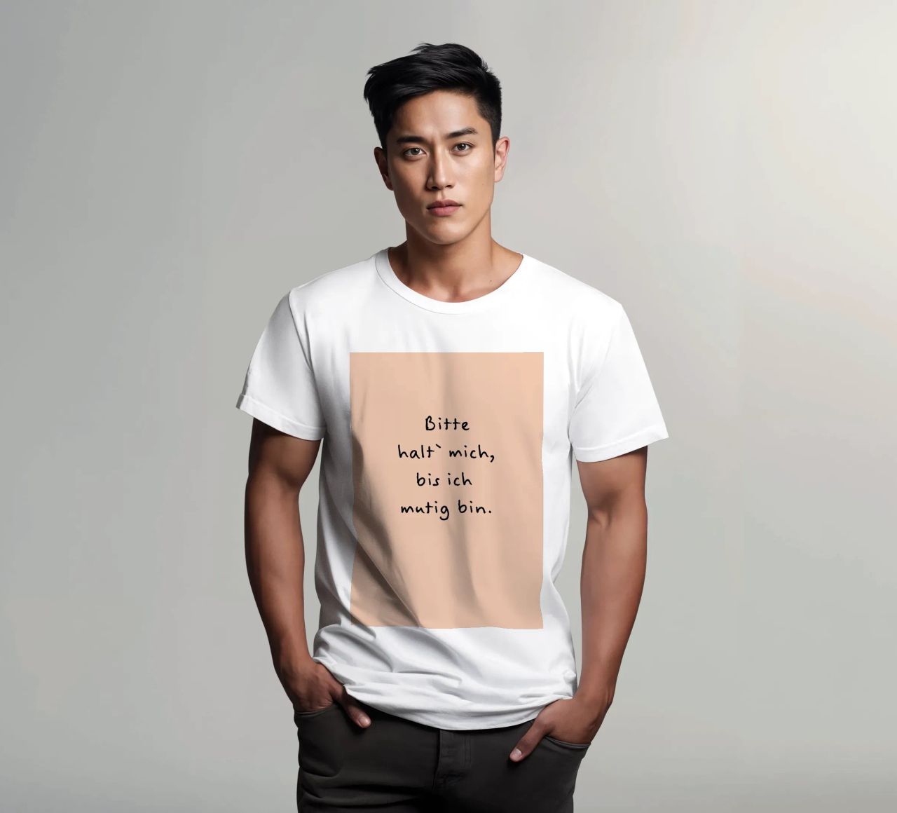 bitte halt mich, bis ich mutig bin. t-shirt da FRICKE DESIGN