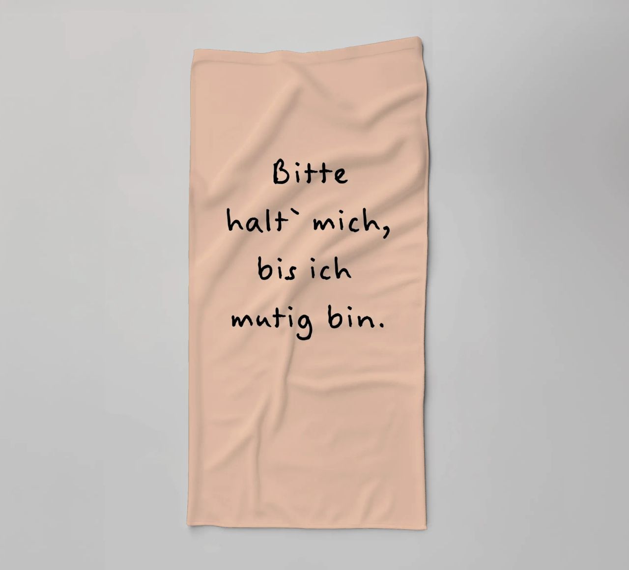 bitte halt mich, bis ich mutig bin. asciugamano da bagno da FRICKE DESIGN